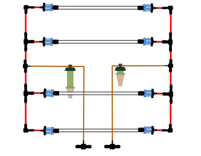 4'x8' Blusoak Double Manifold