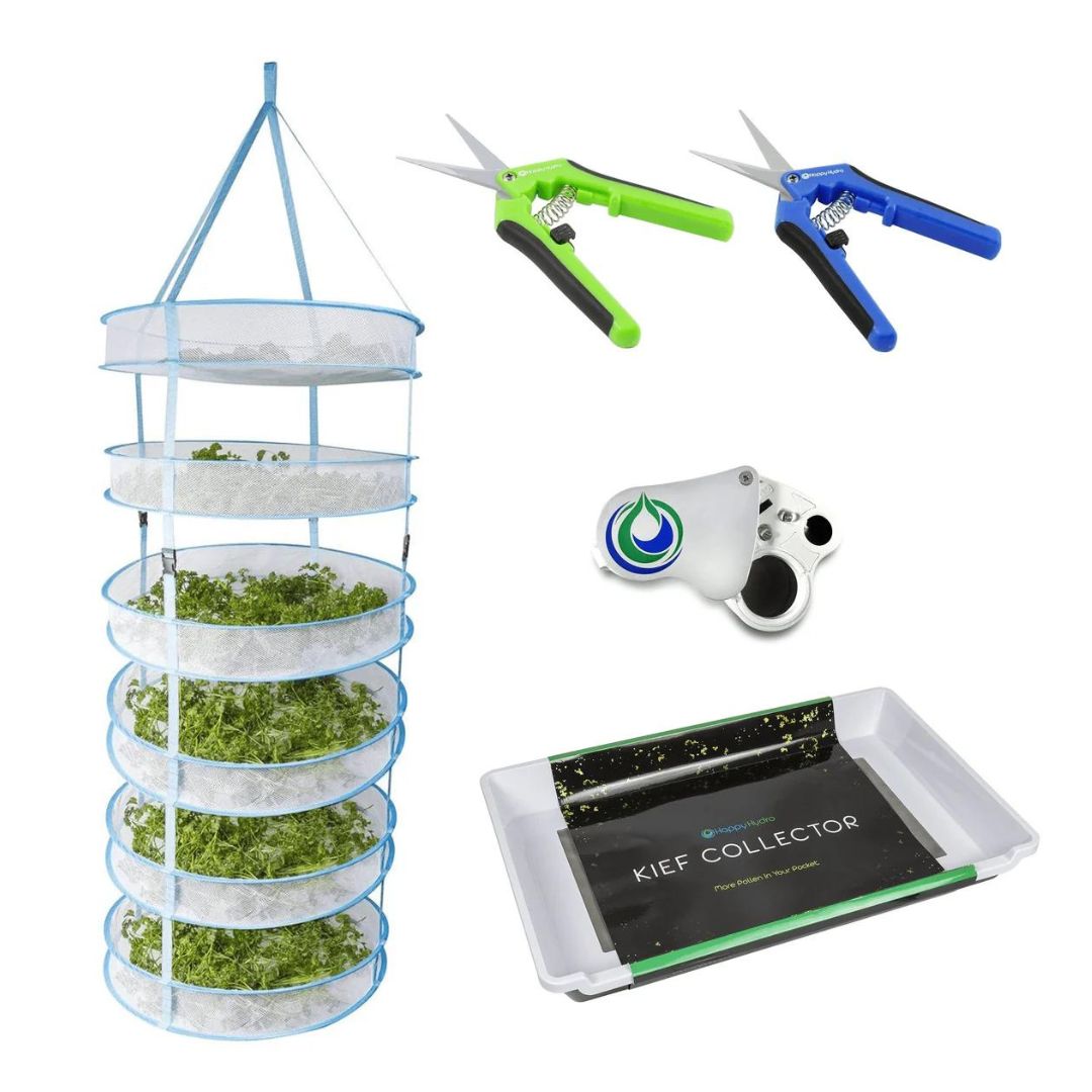 Trim-Jail Kit Kief Collector 6-Tier Drying Rack