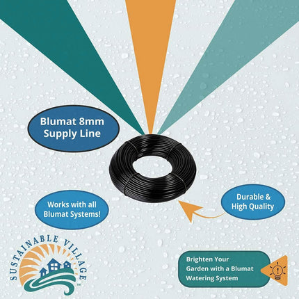 Blumat 8mm Water Supply Tube Black (30M, 98.43ft)-3