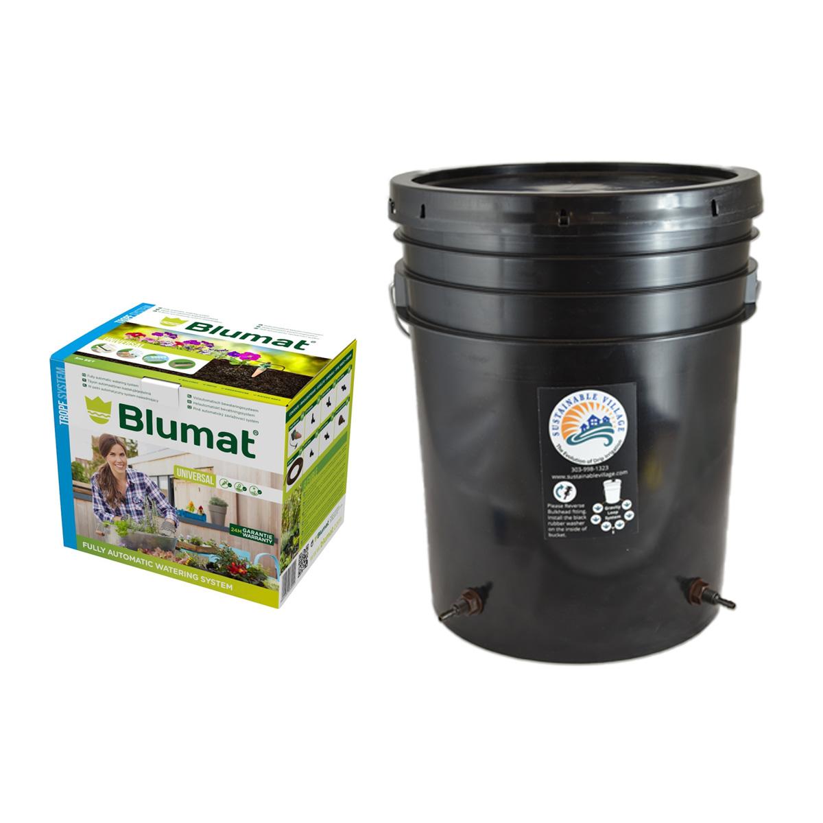 Blumat 6 Sensor Drip Irrigation Kit  - Gravity with 5 Gallon Reservoir