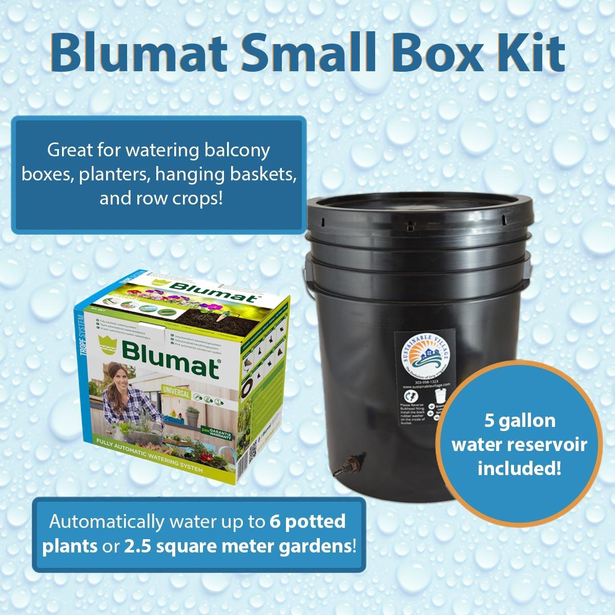 Blumat 6 Sensor Drip Irrigation Kit  - Gravity with 5 Gallon Reservoir