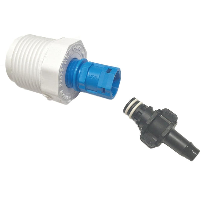 1/2" X 8mm w/ Stop, Professional Quick Connect for PVC