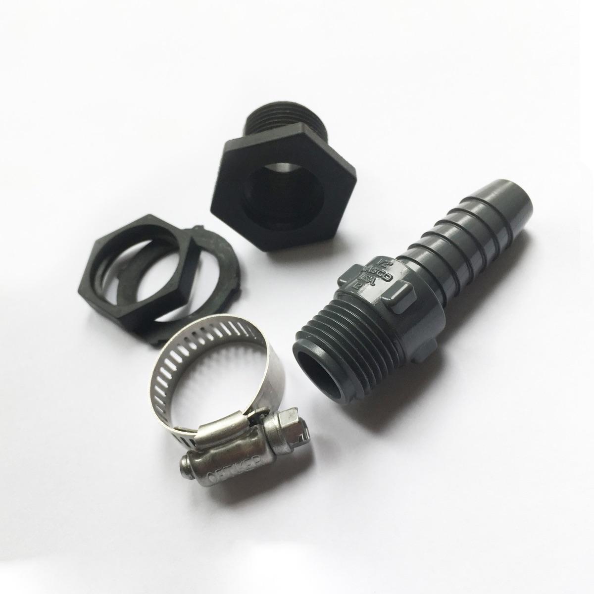 Bulkhead Threaded Insert Bulkhead Fitting to 1/2