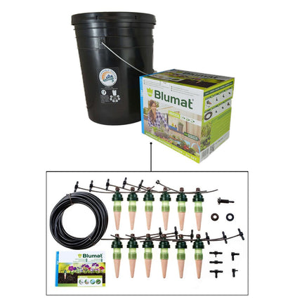 Blumat Economy Gravity Kit w/ 5-Gallon Reservoir - Automatic Irrigation System for Up to 12 Plants-2