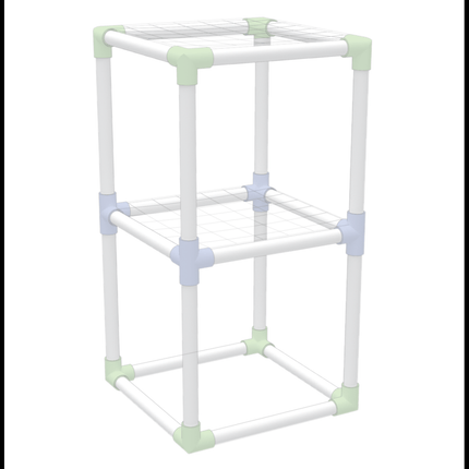 PVC 3/4" SCROG Trellis Kit - Double Cube-3