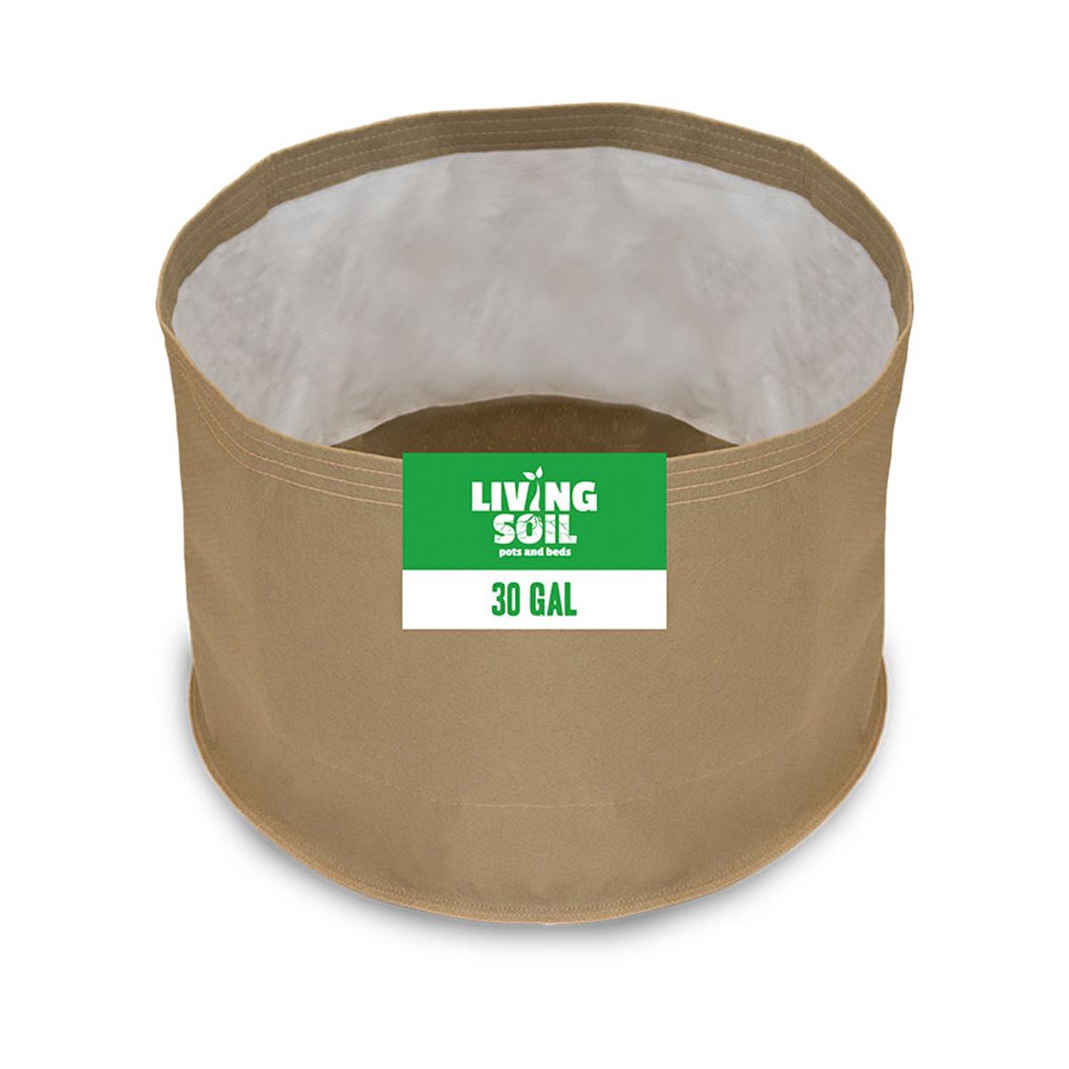 30 gallon plant pots 30 Gallon Grassroots Living Soil Fabric Pots — 5 Pack
